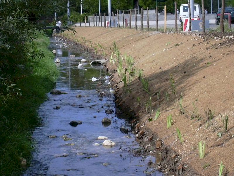 Wzmocnienie brzegu przeciwerozyjna mata kokosowa